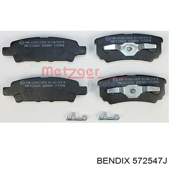 Comprar 572547J Jurid/Bendix Pastillas de freno traseras