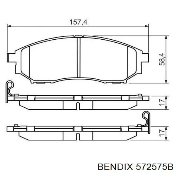 Pastillas de freno delanteras Nissan Navara D40M