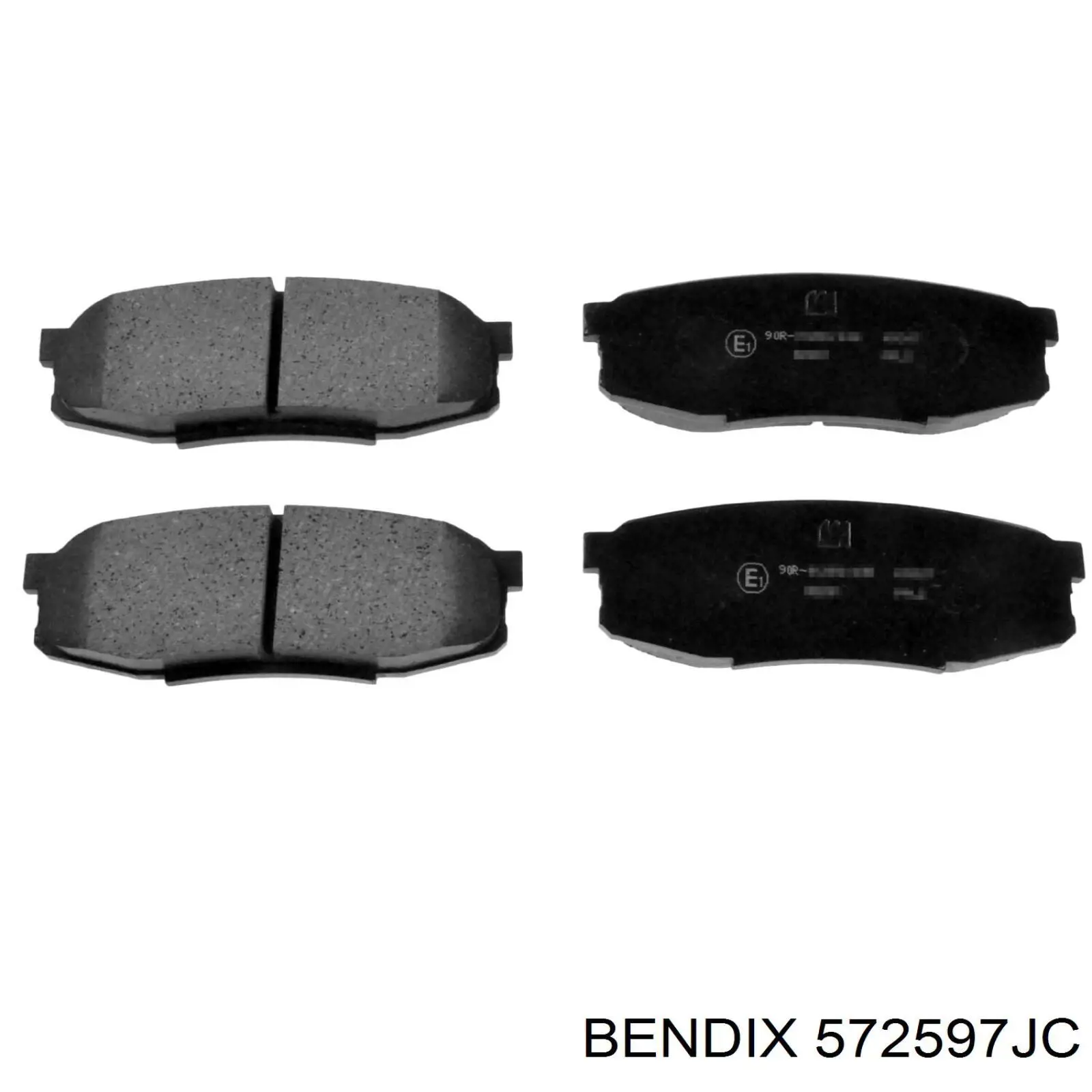 572597JC Jurid/Bendix pastillas de freno traseras