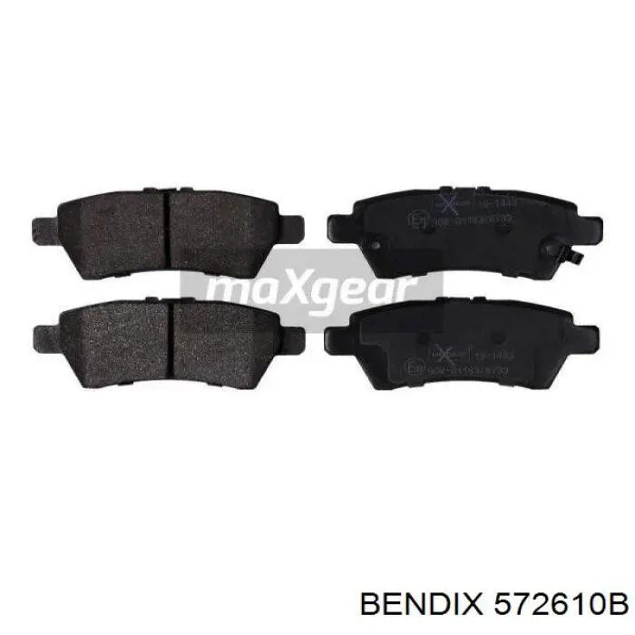 572610B Jurid/Bendix pastillas de freno traseras