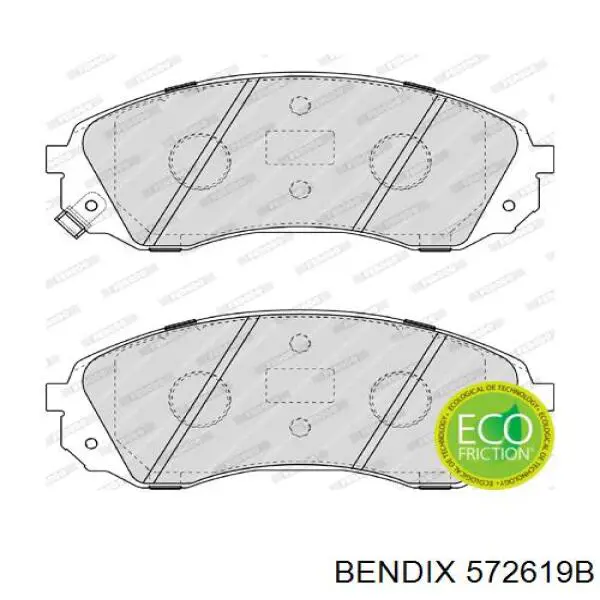 572619B Jurid/Bendix pastillas de freno delanteras