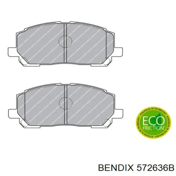 572636B Jurid/Bendix pastillas de freno delanteras