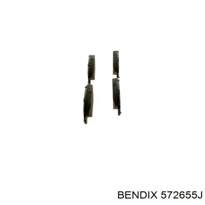 Pastillas de freno delanteras Jurid/Bendix 572655J