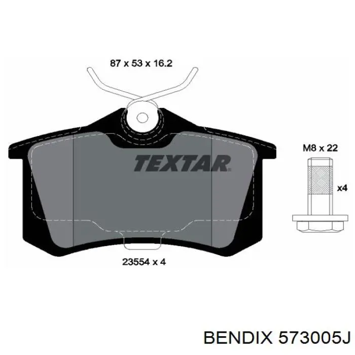 Pastillas traseras de freno Jurid/Bendix 573005J precio, desde 27,27 EUR