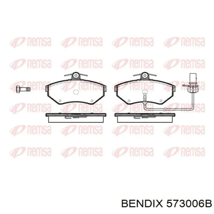 573006B Jurid/Bendix pastillas de freno delanteras