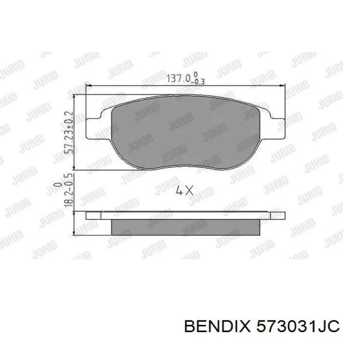 Pastillas de freno delanteras Citroen C3 1 FC