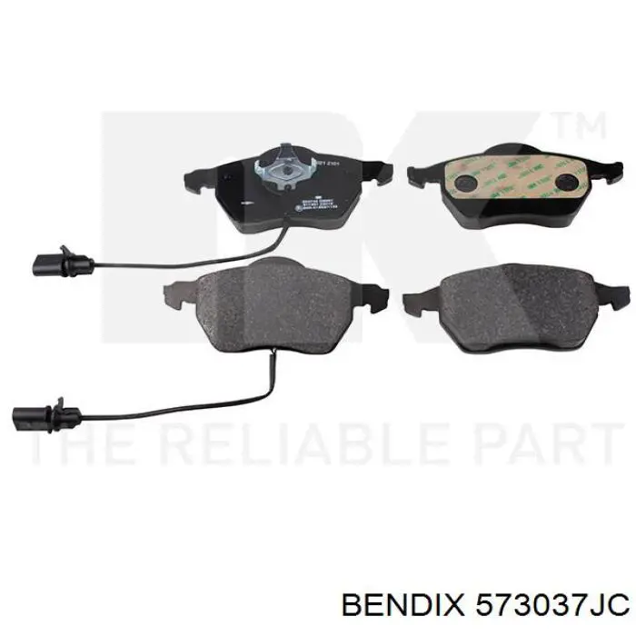 573037JC Jurid/Bendix Pastillas delanteras