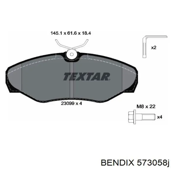 Pastillas de freno delanteras Renault Trafic 2 FL
