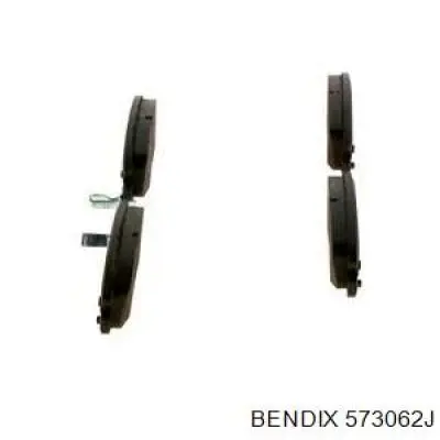 573062J Jurid/Bendix pastillas de freno traseras