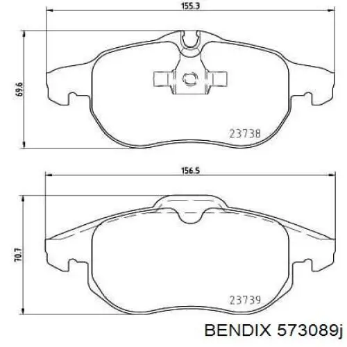 Pastillas de freno delanteras Opel Vectra