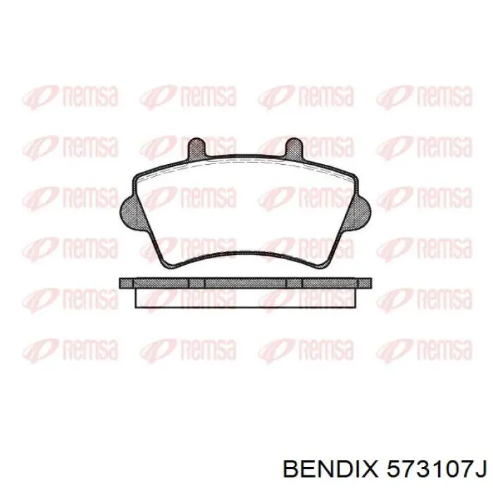 Pastillas de freno 573107J Jurid/Bendix
