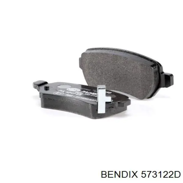 Pastillas de freno traseras 573122D Jurid/Bendix