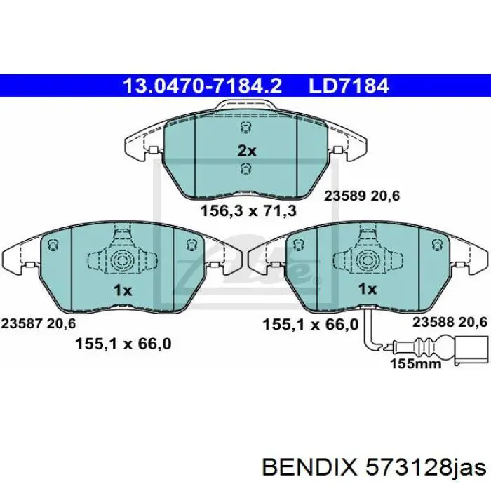 Pastillas de freno delanteras Seat Leon 2 1P1