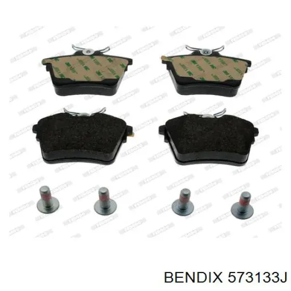 Pastillas traseras Jurid/Bendix 573133J