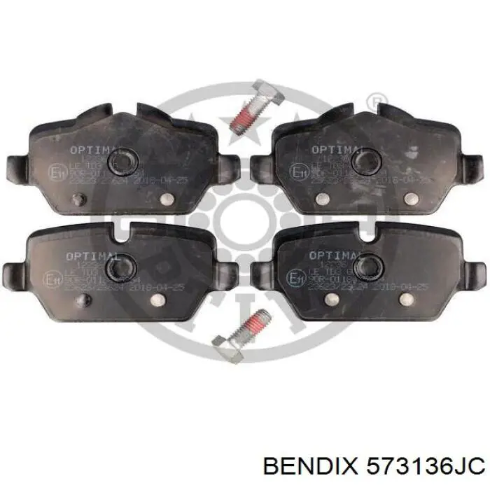 Pastillas de freno traseras 573136JC Jurid/Bendix