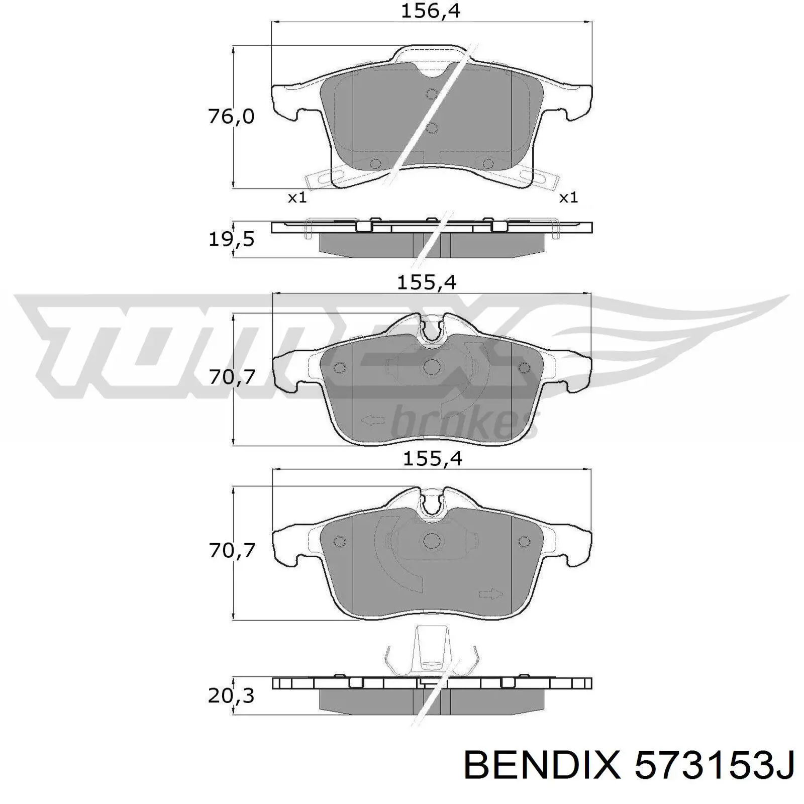 Pastillas de freno delanteras Opel Corsa X12