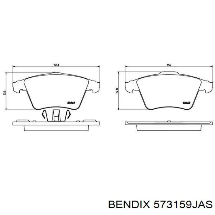 Pastillas de freno delanteras Volkswagen Transporter 7HA, 7HH, 7EA, 7EH