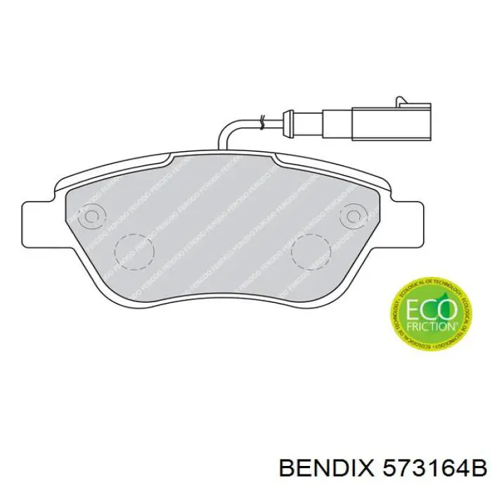 573164B Jurid/Bendix pastillas de freno delanteras