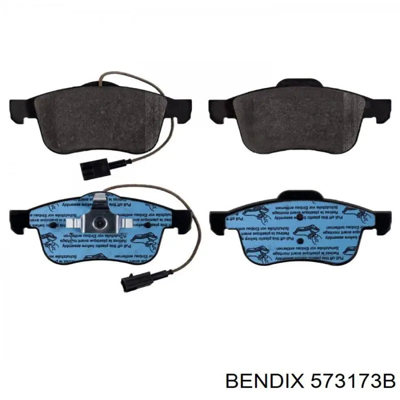 Pastillas de freno delanteras Jurid/Bendix 573173B