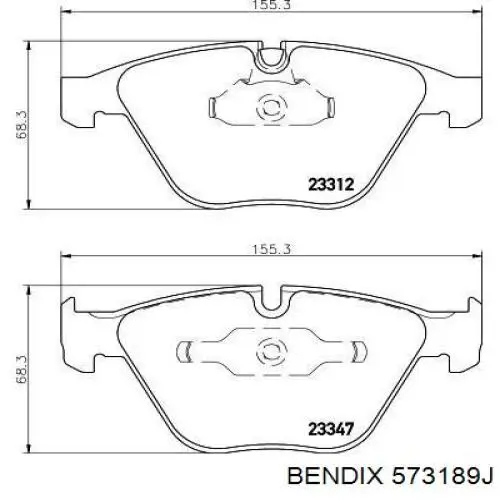 Pastillas de freno delanteras BMW 3 E90