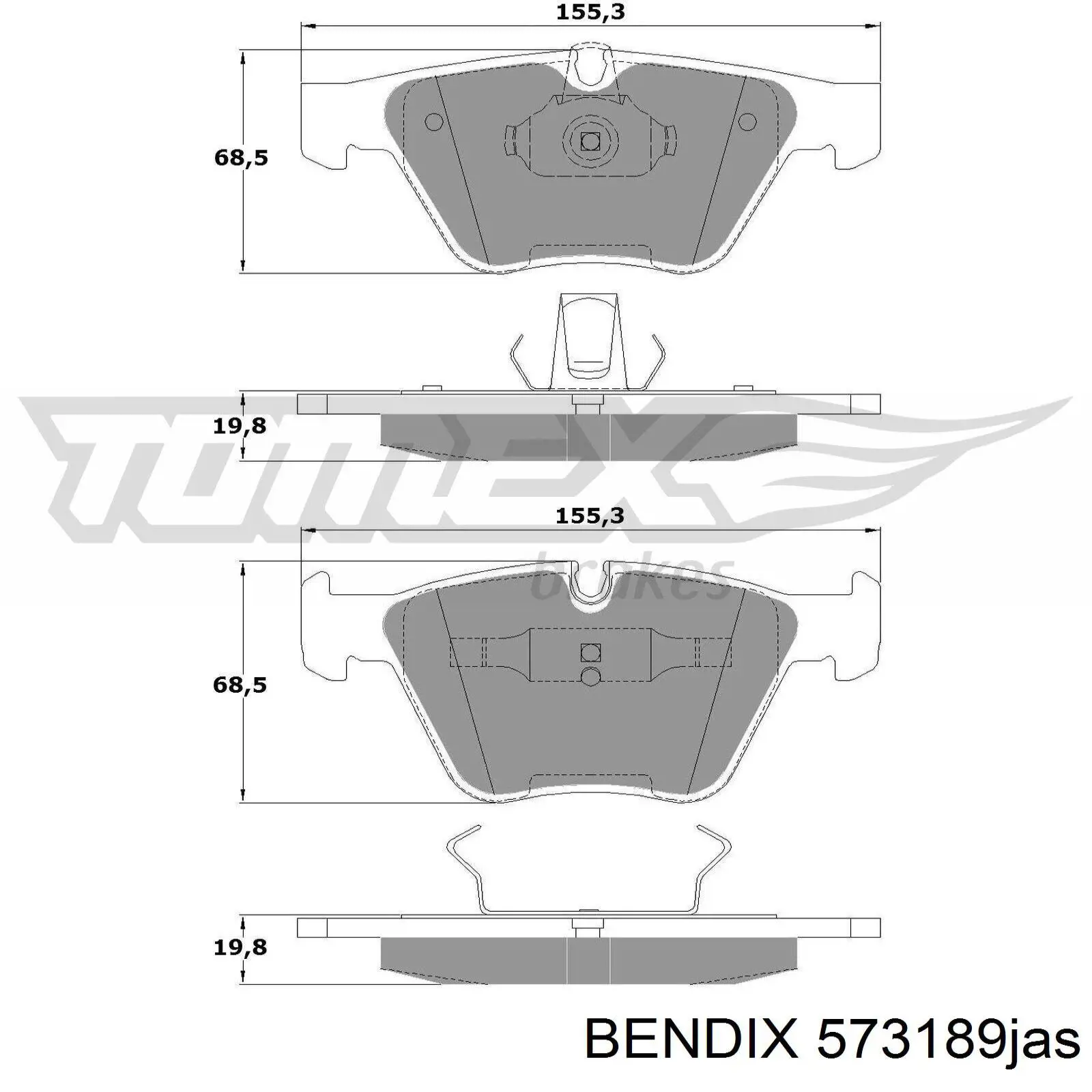 Pastillas de freno delanteras BMW 3 E90