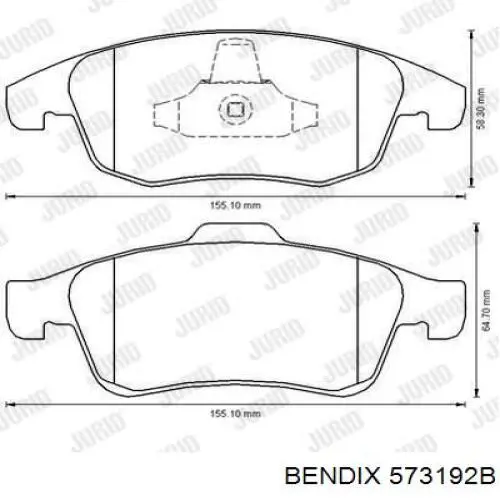 Pastillas de freno delanteras Citroen C4 UA