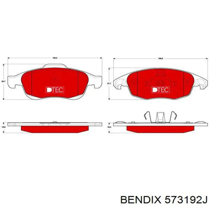 Pastillas de freno delanteras Citroen C4 UA