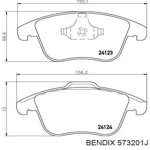 Comprar 573201J Jurid/Bendix Pastillas delanteras de freno