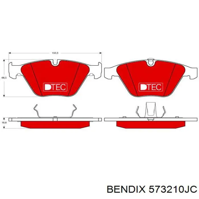 Pastillas de freno delanteras BMW 3 E90