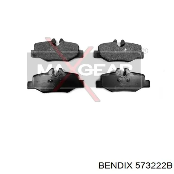 573222B Jurid/Bendix pastillas de freno traseras