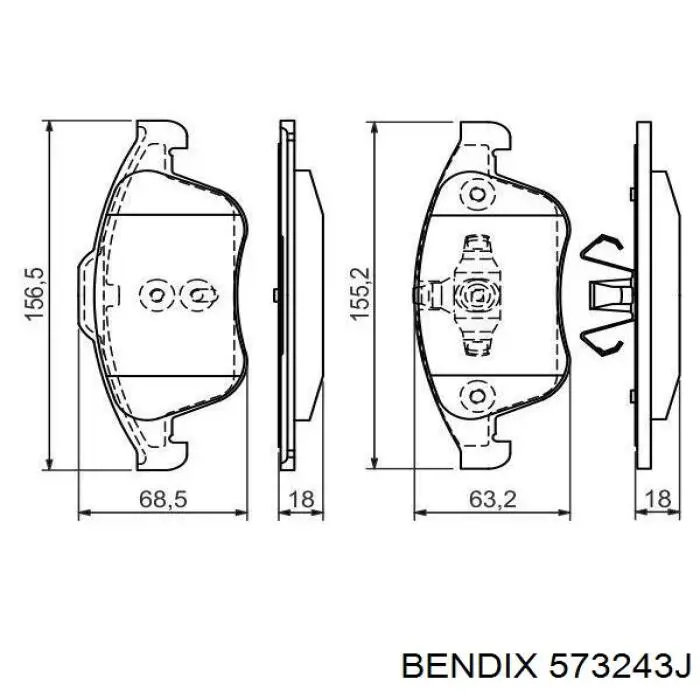 Pastillas freno delanteras Jurid/Bendix 573243J precio, desde 27,53 EUR