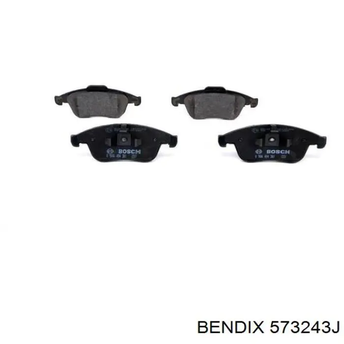 573243J Jurid/Bendix Pastillas delanteras