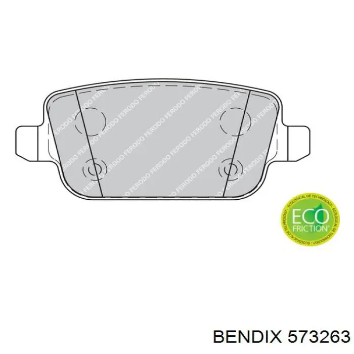 573263 Jurid/Bendix pastillas de freno traseras