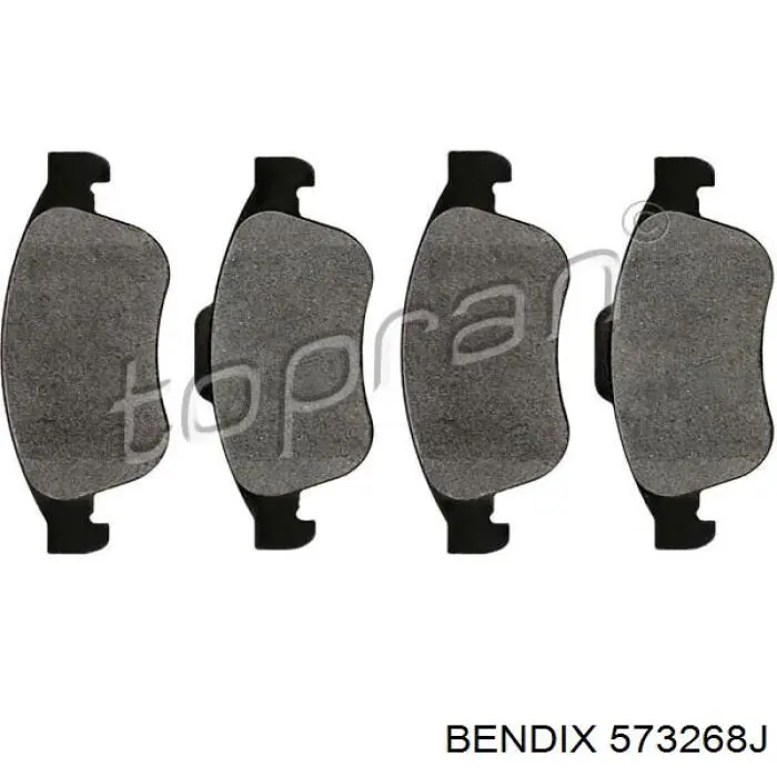 573268J Jurid/Bendix Pastillas delanteras