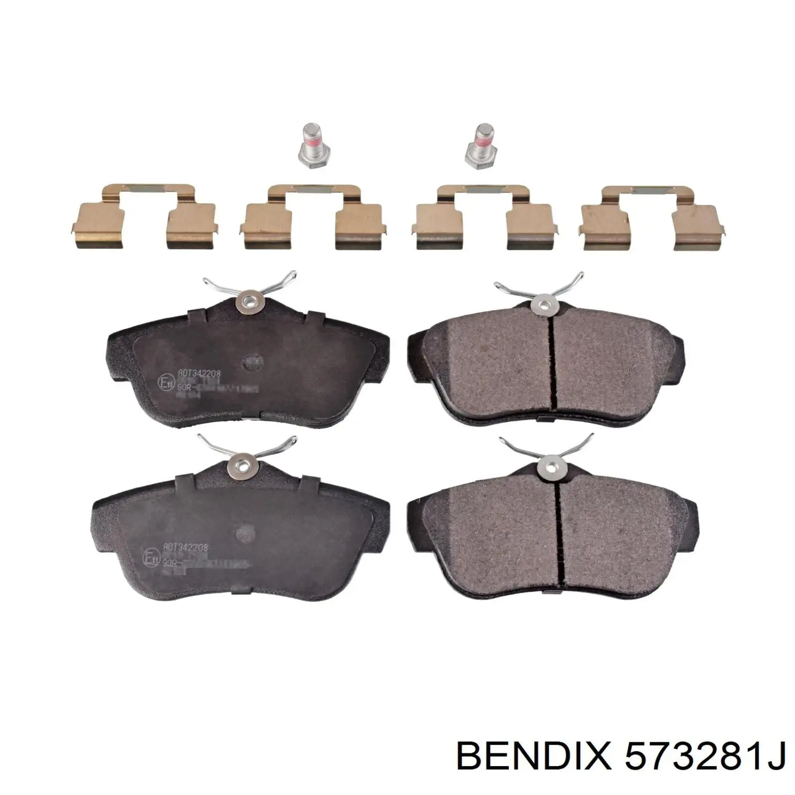 573281J Jurid/Bendix pastillas de freno traseras