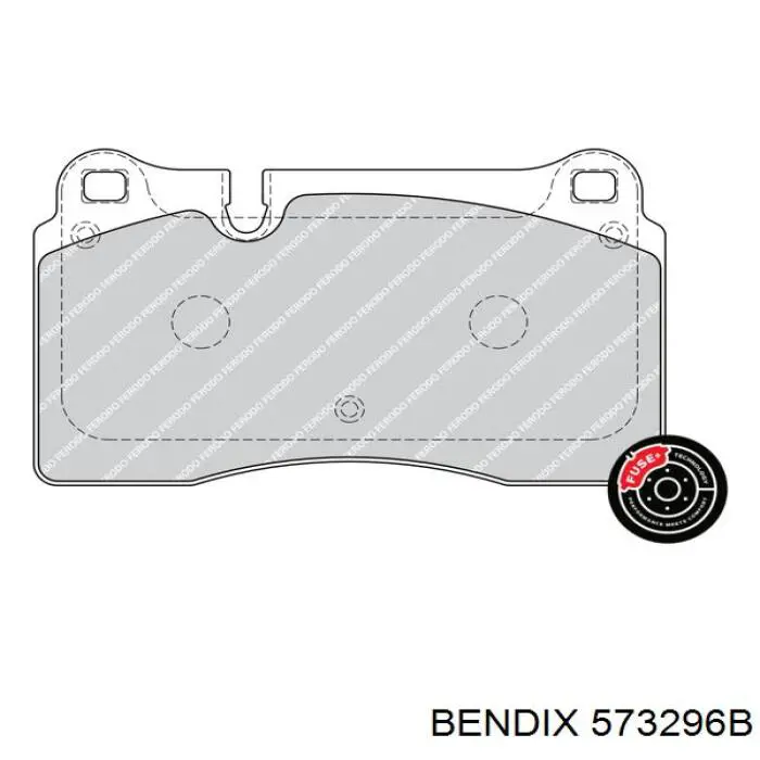 Pastillas de freno 573296B Jurid/Bendix
