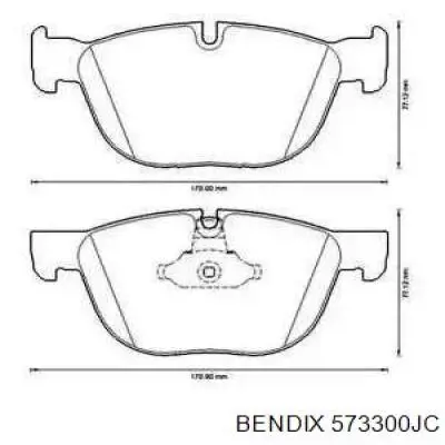 573300JC Jurid/Bendix pastillas de freno delanteras