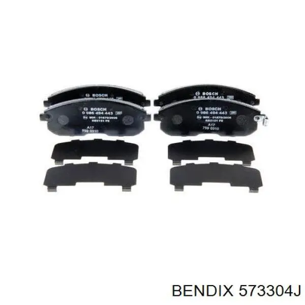 573304J Jurid/Bendix Pastillas delanteras