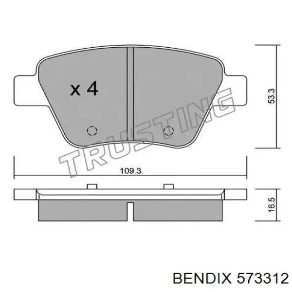 Pastillas de freno traseras Volkswagen Jetta 6 162, 163, AV3, AV2, AY2, AY3
