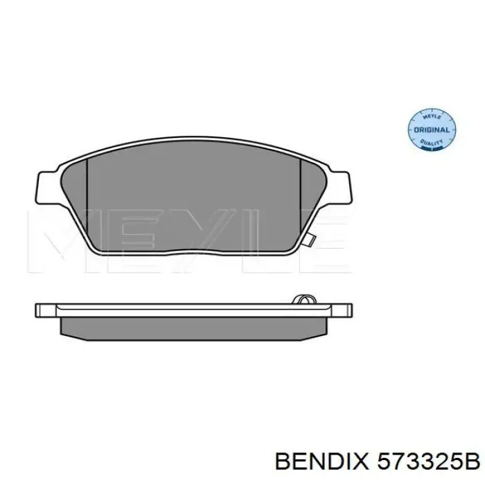 573325B Jurid/Bendix pastillas de freno delanteras