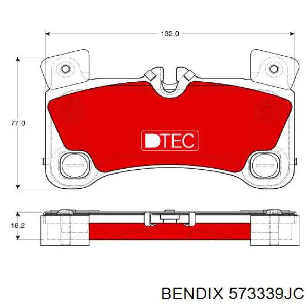 573339JC Jurid/Bendix pastillas de freno traseras