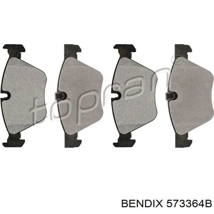 573364B Jurid/Bendix pastillas de freno delanteras