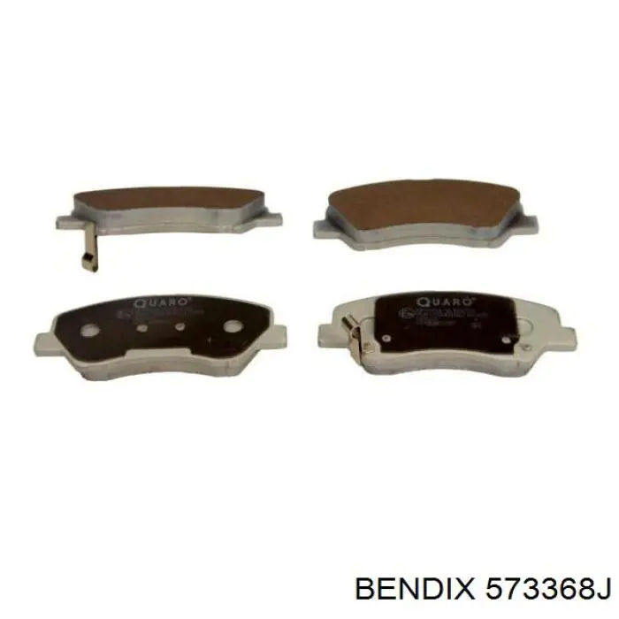 573368J Jurid/Bendix pastillas de freno delanteras