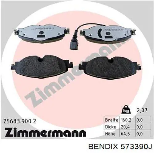 Pastillas freno delanteras Jurid/Bendix 573390J precio, desde 38,46 EUR