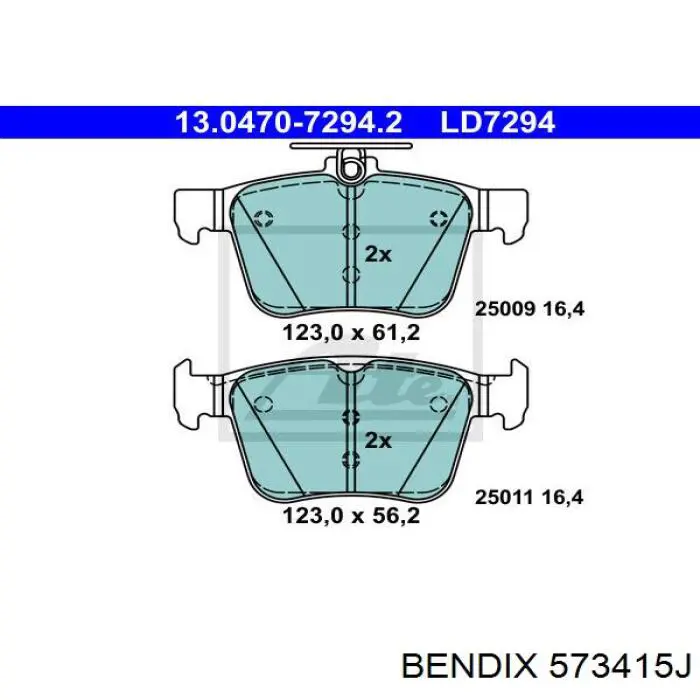 Pastillas traseras de freno Jurid/Bendix 573415J precio, desde 28,38 EUR