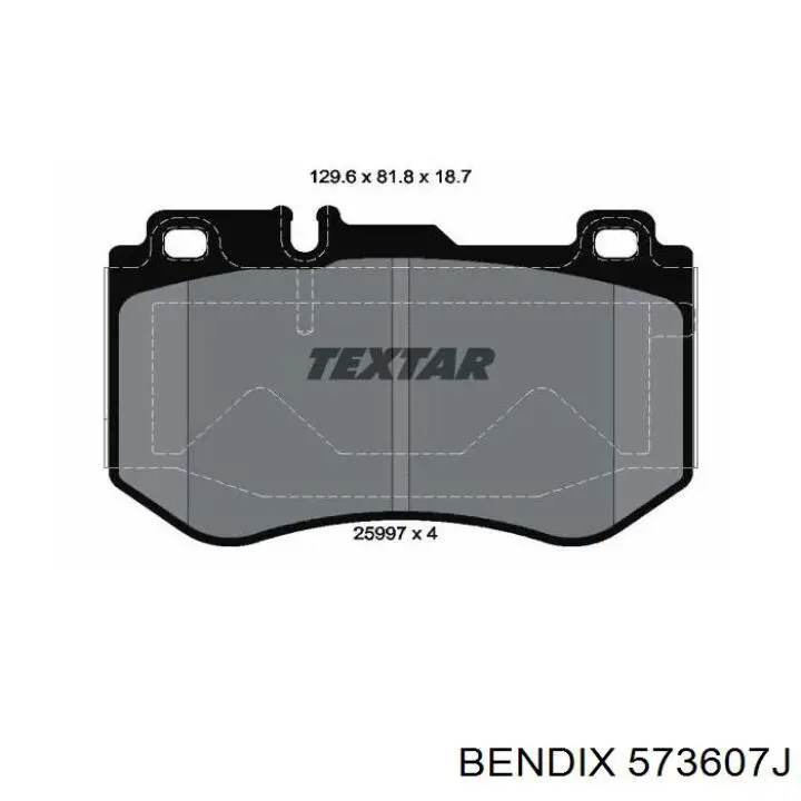 573607J Jurid/Bendix pastillas de freno delanteras