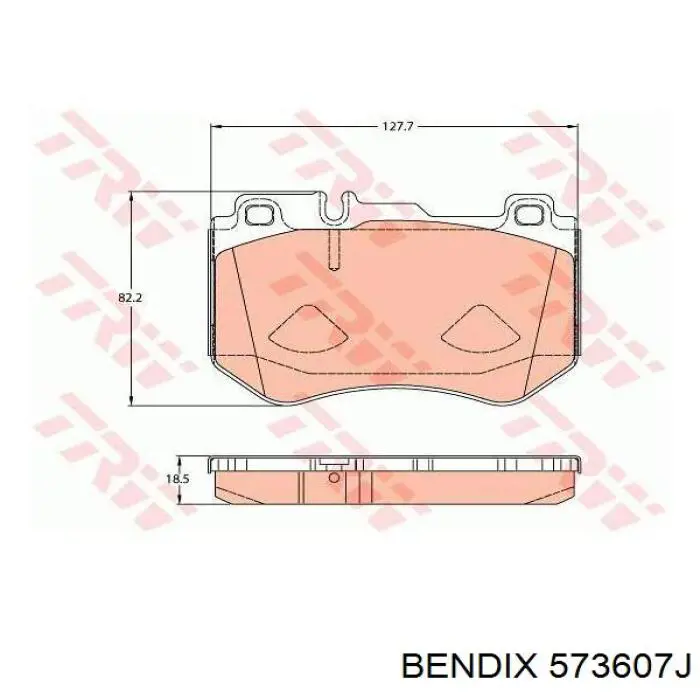 ADU174228 Blue Print Pastillas delanteras