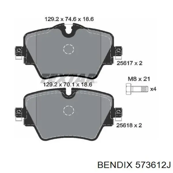 Comprar 573612J Jurid/Bendix Pastillas delanteras de freno
