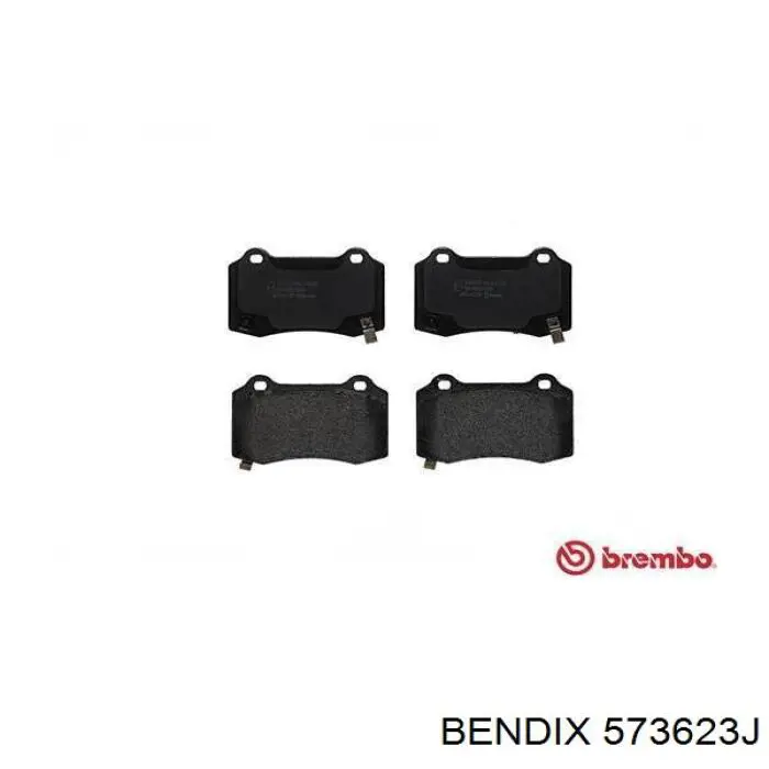 573623J Jurid/Bendix pastillas de freno traseras