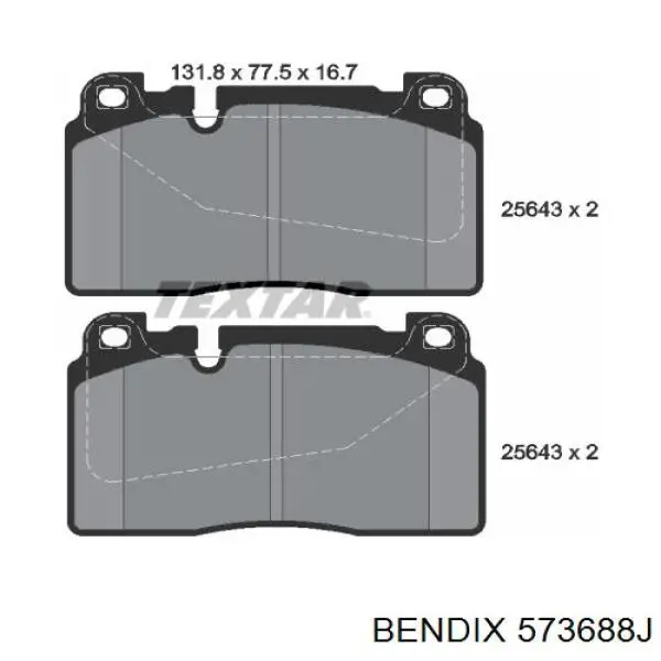 573688J Jurid/Bendix pastillas de freno delanteras